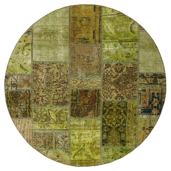 Persischer Vintage Patchwork Teppich handgeknüpft