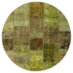 Persischer Vintage Patchwork Teppich handgeknüpft