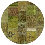 Persischer Vintage Patchwork Teppich handgeknüpft