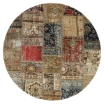 Persischer Vintage Patchwork Teppich handgeknüpft