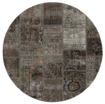 Persischer Vintage Patchwork Teppich handgeknüpft