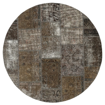 Persischer Vintage Patchwork Teppich handgeknüpft
