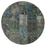 Persischer Vintage Patchwork Teppich handgeknüpft