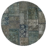 Persischer Vintage Patchwork Teppich handgeknüpft