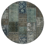 Persischer Vintage Patchwork Teppich handgeknüpft