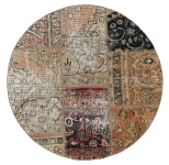 Persischer Vintage Patchwork Teppich handgeknüpft
