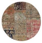 Persischer Vintage Patchwork Teppich handgeknüpft