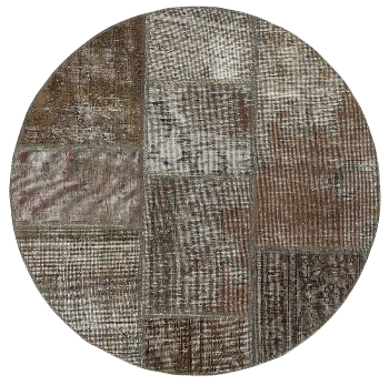 Persischer Vintage Patchwork Teppich handgeknüpft