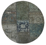 Persischer Vintage Patchwork Teppich handgeknüpft