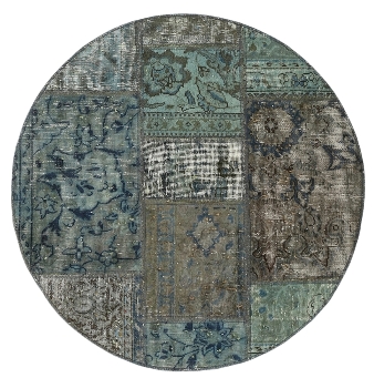 Persischer Vintage Patchwork Teppich handgeknüpft