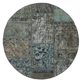 Persischer Vintage Patchwork Teppich handgeknüpft