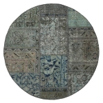Persischer Vintage Patchwork Teppich handgeknüpft