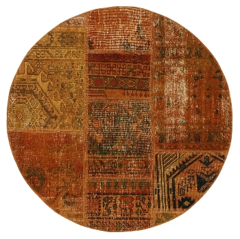 Persischer Vintage Patchwork Teppich handgeknüpft