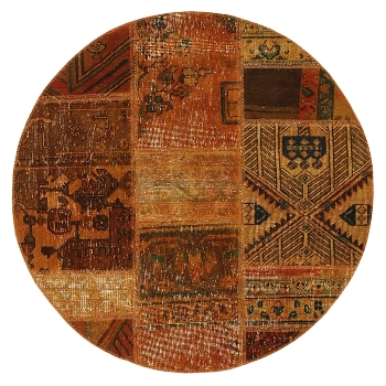 Persischer Vintage Patchwork Teppich handgeknüpft