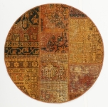 Persischer Vintage Patchwork Teppich handgeknüpft