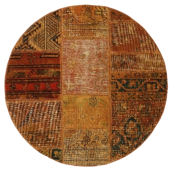 Persischer Vintage Patchwork Teppich handgeknüpft