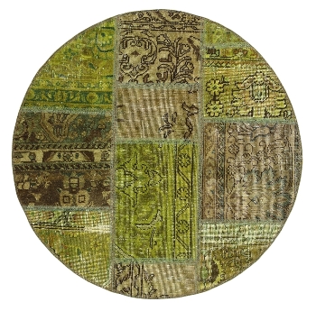 Persischer Vintage Patchwork Teppich handgeknüpft