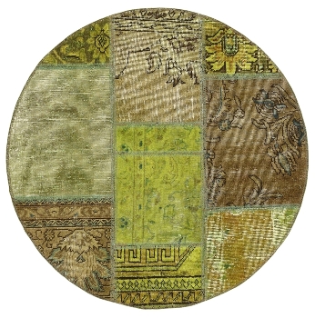 Persischer Vintage Patchwork Teppich handgeknüpft