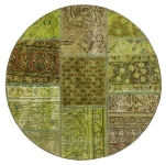 Persischer Vintage Patchwork Teppich handgeknüpft