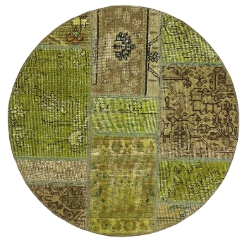 Persischer Vintage Patchwork Teppich handgeknüpft