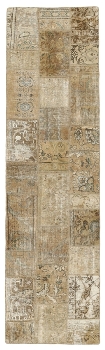 Persischer Vintage Patchwork Teppich handgeknüpft