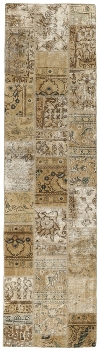 Persischer Vintage Patchwork Teppich handgeknüpft