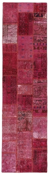 Persischer Vintage Patchwork Teppich handgeknüpft