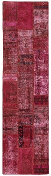 Persischer Vintage Patchwork Teppich handgeknüpft