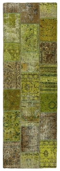 Persischer Vintage Patchwork Teppich handgeknüpft