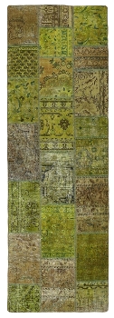 Persischer Vintage Patchwork Teppich handgeknüpft