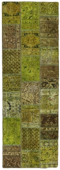 Persischer Vintage Patchwork Teppich handgeknüpft