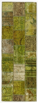 Persischer Vintage Patchwork Teppich handgeknüpft