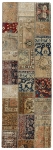 Persischer Vintage Patchwork Teppich handgeknüpft