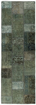 Persischer Vintage Patchwork Teppich handgeknüpft
