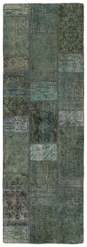 Persischer Vintage Patchwork Teppich handgeknüpft