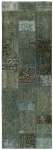 Persischer Vintage Patchwork Teppich handgeknüpft