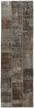 Persischer Vintage Patchwork Teppich handgeknüpft