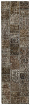 Persischer Vintage Patchwork Teppich handgeknüpft