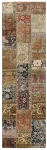 Persischer Vintage Patchwork Teppich handgeknüpft