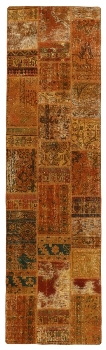 Persischer Vintage Patchwork Teppich handgeknüpft