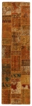 Persischer Vintage Patchwork Teppich handgeknüpft