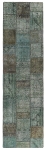 Persischer Vintage Patchwork Teppich handgeknüpft