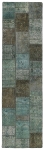 Persischer Vintage Patchwork Teppich handgeknüpft