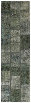 Persischer Vintage Patchwork Teppich handgeknüpft
