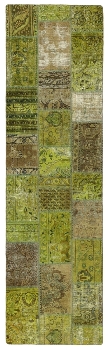 Persischer Vintage Patchwork Teppich handgeknüpft
