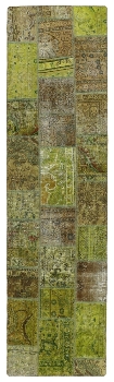 Persischer Vintage Patchwork Teppich handgeknüpft