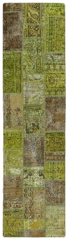 Persischer Vintage Patchwork Teppich handgeknüpft