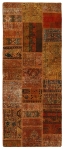 Persischer Vintage Patchwork Teppich handgeknüpft