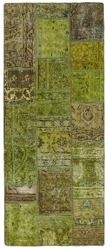 Persischer Vintage Patchwork Teppich handgeknüpft