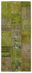 Persischer Vintage Patchwork Teppich handgeknüpft